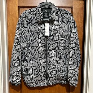 URBAN OUTFITTERS Snakeskin Bomber Jacket NWT